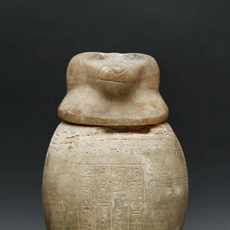 Canopic jar of Ketjen in the form of god Hapy